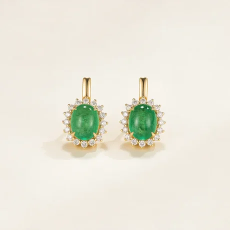 The Noor emerald drops by Villa De Jewels
